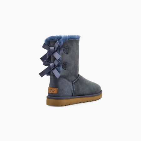 UGG Bailey Bow II Navy Boots for Women (VYLA29647)